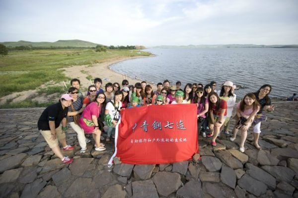 小驰 希子在坝上 闪电湖